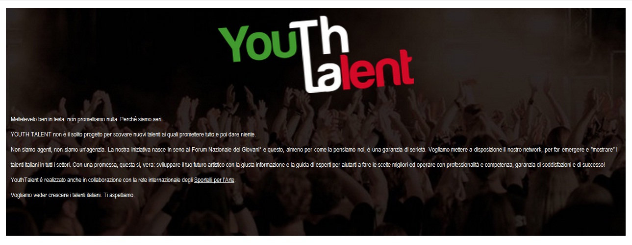 YouthTalent, valorizziamo i talenti nel Meraviglia Italiana Tour 2011