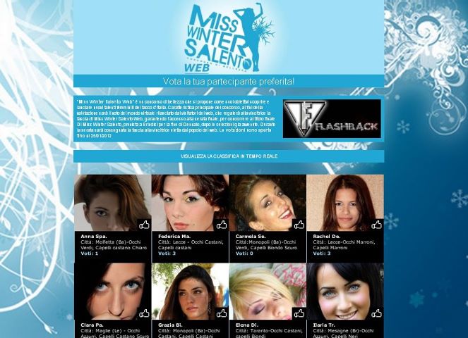 40 ragazze in competizione per Miss Winter Salento web