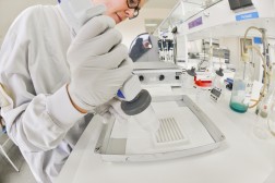 Scientist in research lab