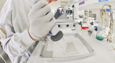 Scientist in research lab