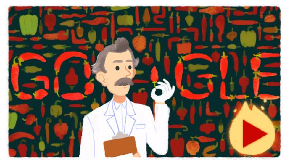 Un Doodle piccante per Wilbur Scoville