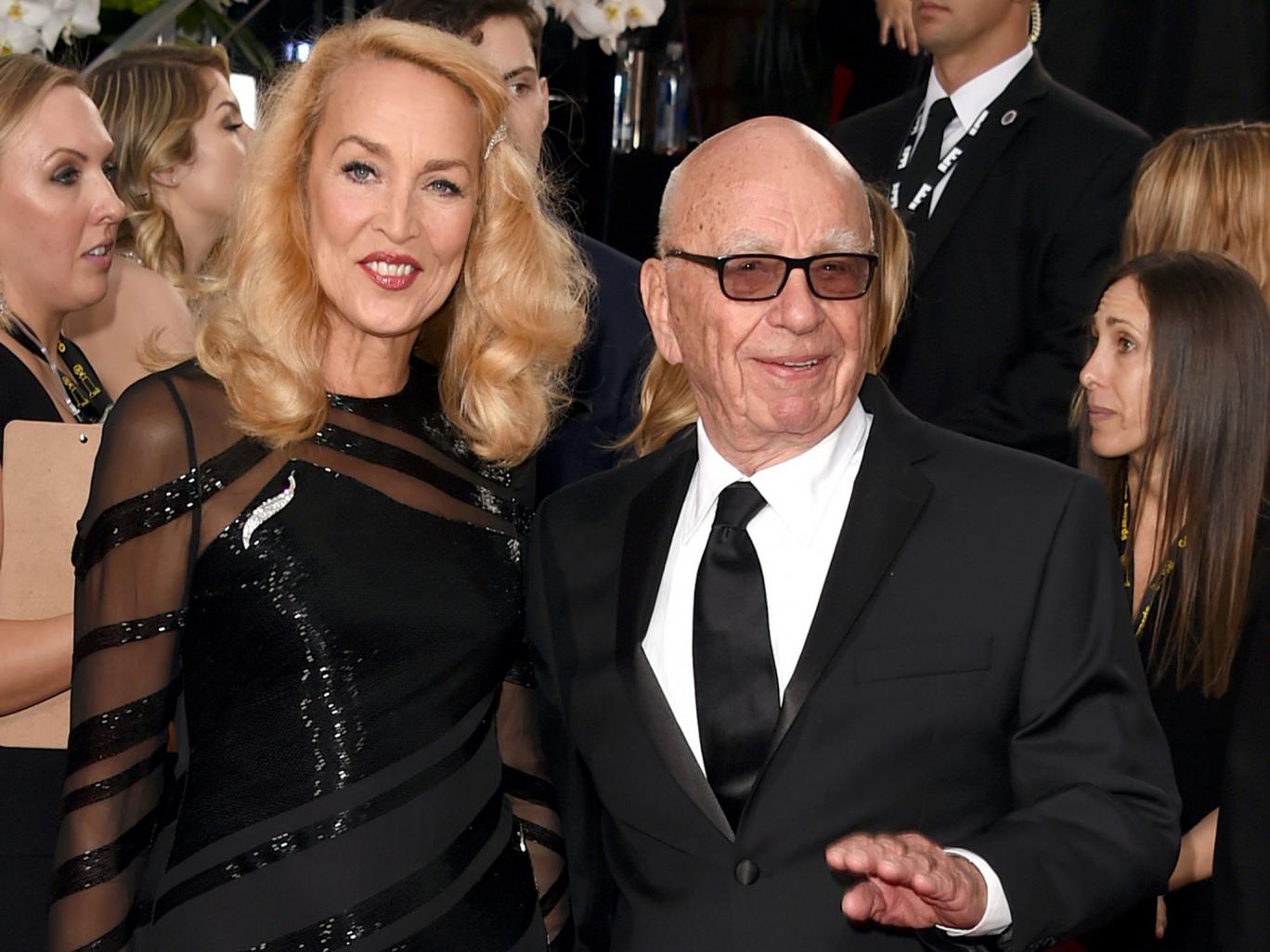 Rupert Murdoch si sposa con Jerry Hall, ex Mick Jagger