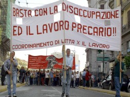 CRO CORTEO NO GLOBAL DEL 1° MAGGIO (FOTO SUD FOTO)