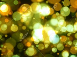 Defocused Yellow Lights Background