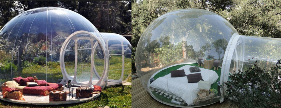 Dormire sotto le stelle: ecco la prima tenda trasparente per vacanze indimenticabili