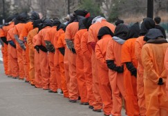 US ATTACKS RIGHTS GUANTANAMO PROTEST