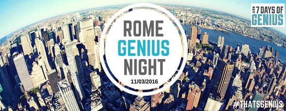 Nella Capitale arriva la Rome Genius Night
