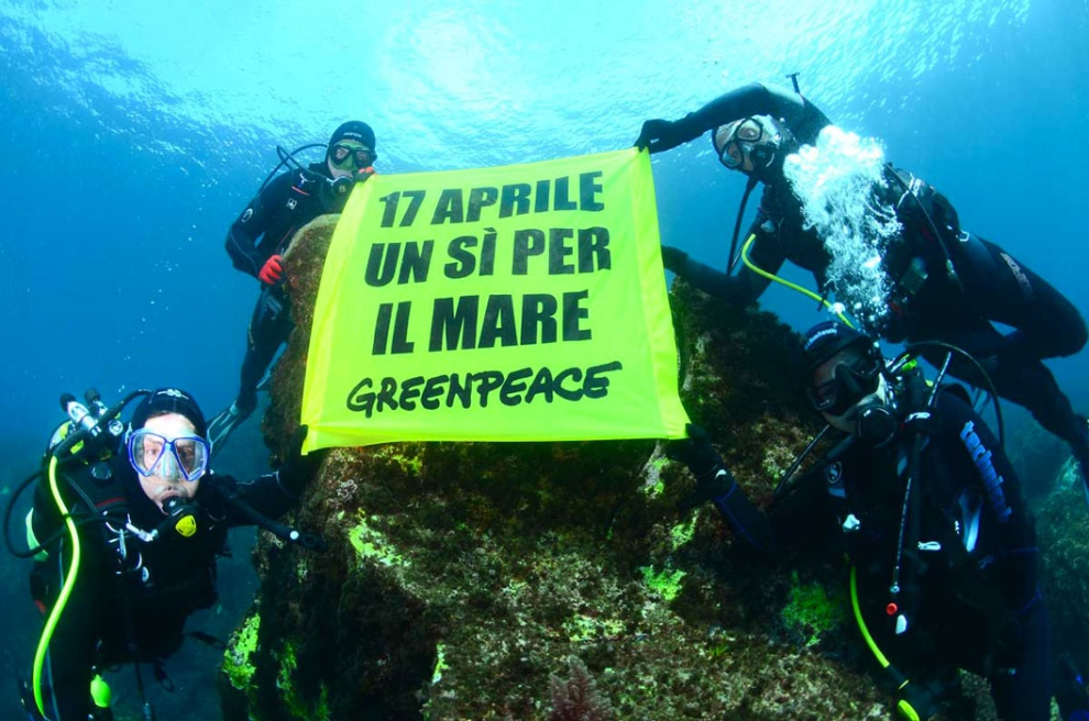 Trivelle, Greenpeace: dalle profondità dei mari italiani un messaggio contro
