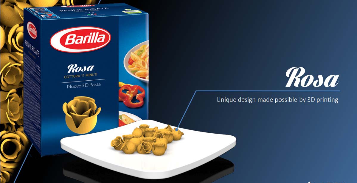 Barilla, presto la pasta in 3D potrebbe arrivare sulle nostre tavole